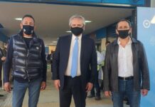 Fernández con Sasia y Maturano