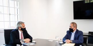 Alberto Fernández se reunió con Sergio Palazzo