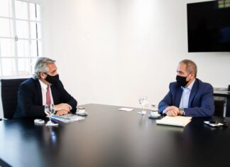 Alberto Fernández se reunió con Sergio Palazzo