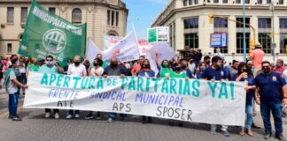 Paraná: Trabajadores municipales reclamaron paritarias