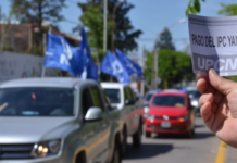Rio Negro: UPCN reclamó con una caravana a la Casa de Gobierno por salarios