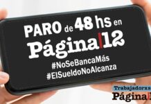 Trabajadores de Página|12 van a paro por reclamo salarial