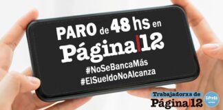 Trabajadores de Página|12 van a paro por reclamo salarial