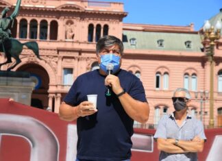 Ramón Muerza encabezó un brindis por fin de año y apuntó contra Cavalieri: “Tuvimos una paritaria desastrosa”