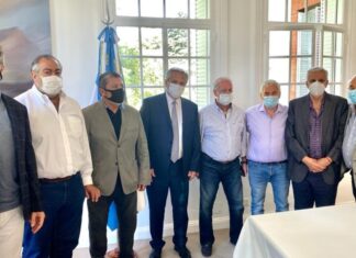 Alberto Fernández recibió a la CGT en la Quinta de Olivos