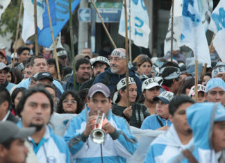 Jujuy: Trabajadores municipales marcharon por salarios dignos y contra la represión del Gobierno