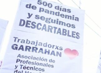 Trabajadores del Garrahan realizaron una protesta para exigir aumento salarial