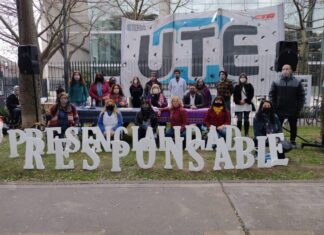 Docentes porteños continúan con su plan de lucha en repudio a la presencialidad plena en las aulas