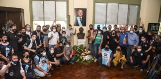 Homenaje a Néstor Kirchner en la CGT