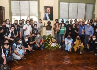 Homenaje a Néstor Kirchner en la CGT