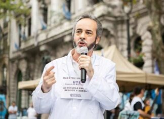 Eduardo López acusó a la gestión macrista de querer un mundo sin sindicatos