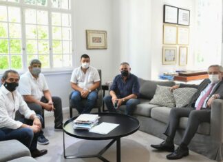 El Presidente recibió a Pablo Moyano y Sergio Sasia en Olivos, analizaron la agenda de transporte