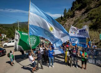 Lago Escondido: ATE y la CTA-A movilizan en Bariloche