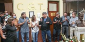 Parte de la CGT le rindió homenaje a Néstor Kirchner