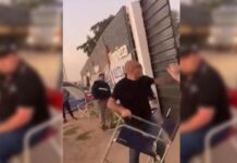 Video: Dueño de pyme echó a sillazos a sindicalistas