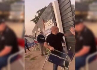 Video: Dueño de pyme echó a sillazos a sindicalistas