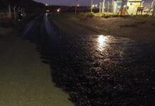 Derrame de petróleo en un yacimiento del norte de Santa Cruz