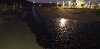 Derrame de petróleo en un yacimiento del norte de Santa Cruz