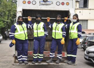 Cuatro mujeres conforman el primer equipo de recolectoras de residuos en la capital jujeña