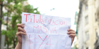Docentes rechazan la reforma del Estatuto de Larreta y Acuña