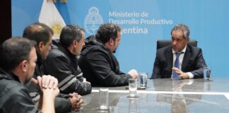 Scioli recibió a los dirigentes de SUTNA