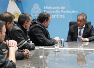 Scioli recibió a los dirigentes de SUTNA