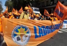 El sindicato de Ladrilleros acompaño a Sergio Massa en el congreso