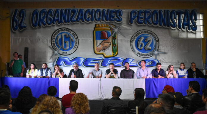 Multitudinario acto de normalización de las 62 Organizaciones Peronistas en Merlo
