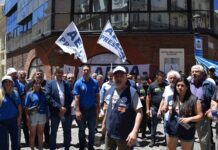 Empleados de Despachantes de Aduana protagonizan movilización por recomposición salarial urgente