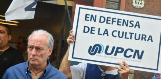 UPCN se movilizó al Fondo Nacional de las Artes en defensa de la cultura