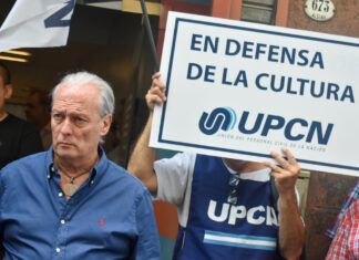 UPCN se movilizó al Fondo Nacional de las Artes en defensa de la cultura