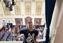 Legislatura Bonaerense: UOCRA La Plata se movilizó en respaldo a Kicillof